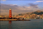 leaving Naples by ferry